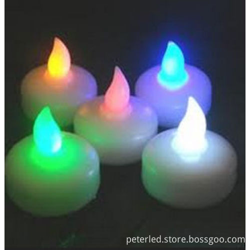 Waterproof LED Floating Candle Light for holiday decoration